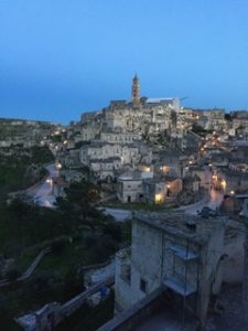 Overview of Matera at night